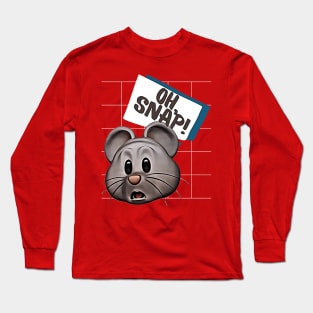 Oh, Snap! (mouse face) Long Sleeve T-Shirt